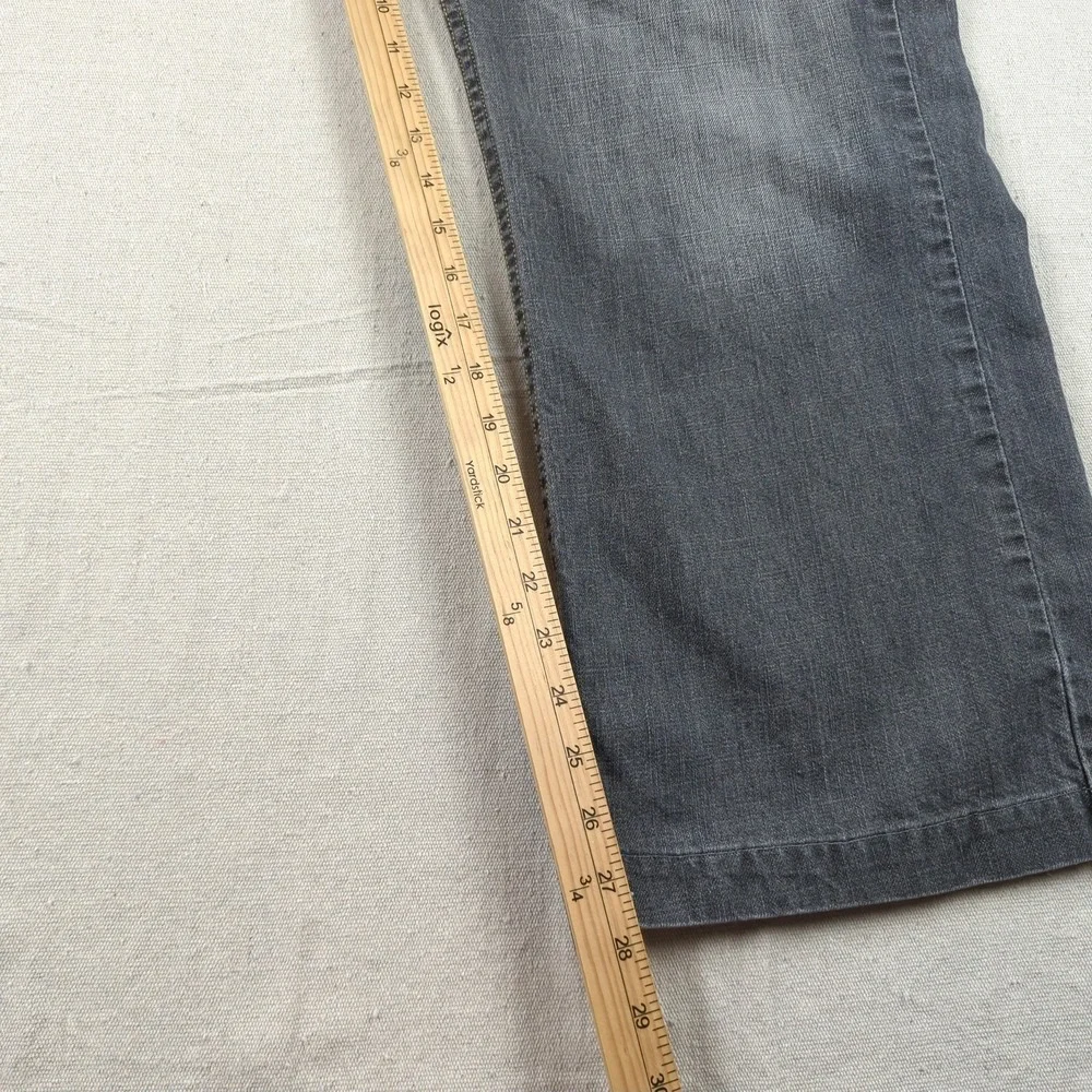 Levis Jeans Mens 44x28* Gray 527‎ Boot Cut Western Cowboy Faded Hemmed